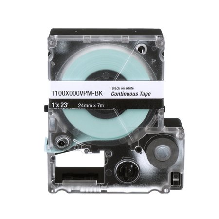 PANDUIT Mp Cassette, Continuous Tape, Polyester,  T150X000YKM-BK